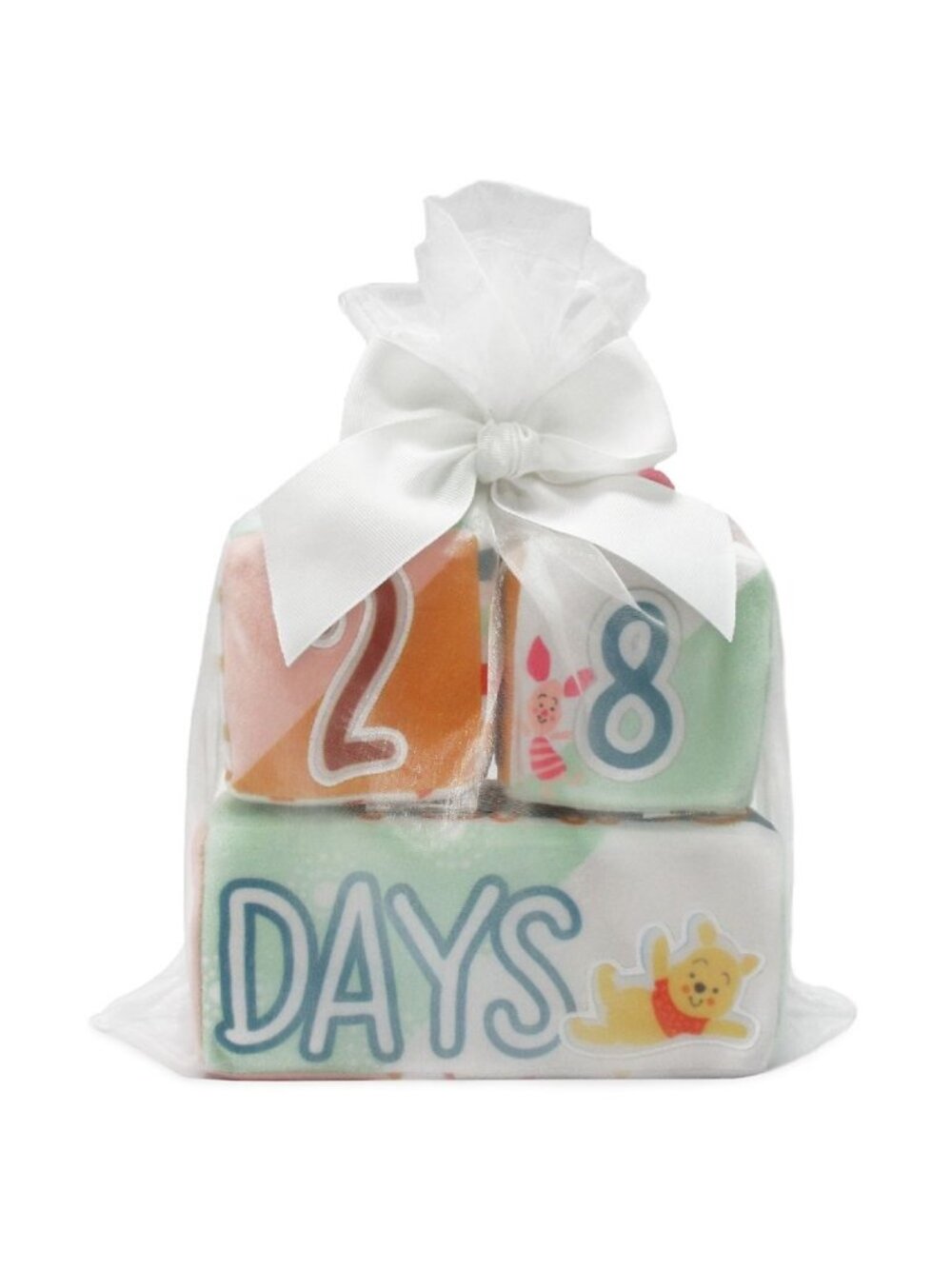 Disney Baby Winnie the Pooh Piglet Tigger Roo Milestone Plush Baby Blocks